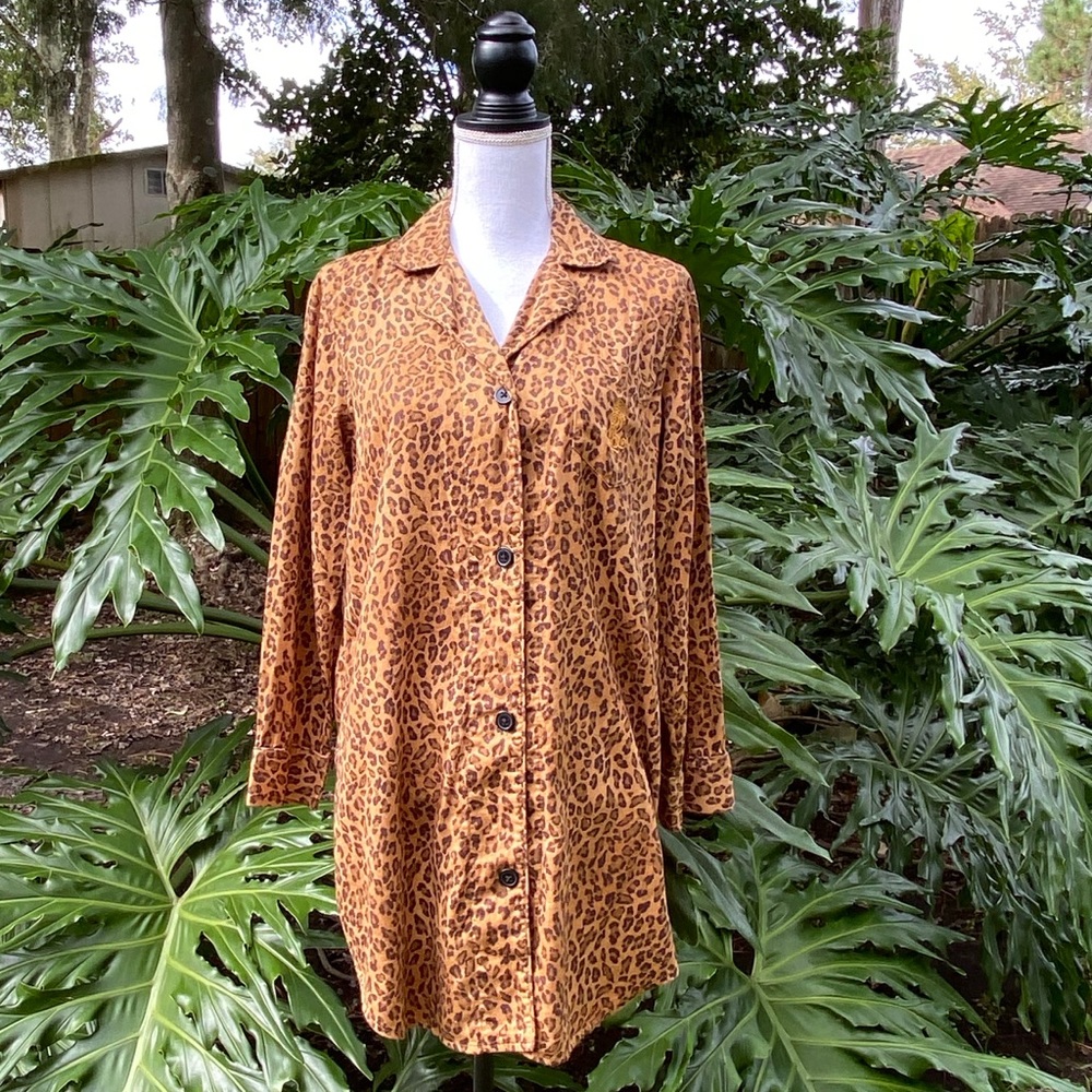 Ralph Lauren Leopard Pajama Night Shirt / Gown